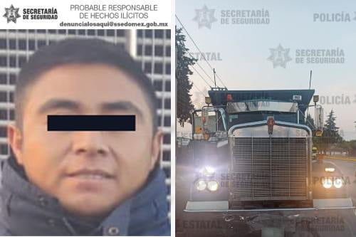Localizan en Rayón, camión robado en Ixtlahuaca; detienen al conductor